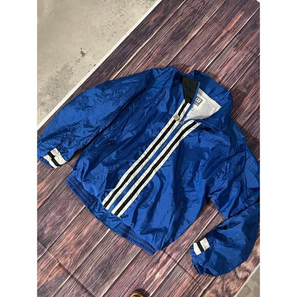 Vintage Wilson Windbreaker Track Jacket Shining Blue Men's Small - Picture 9 of 11